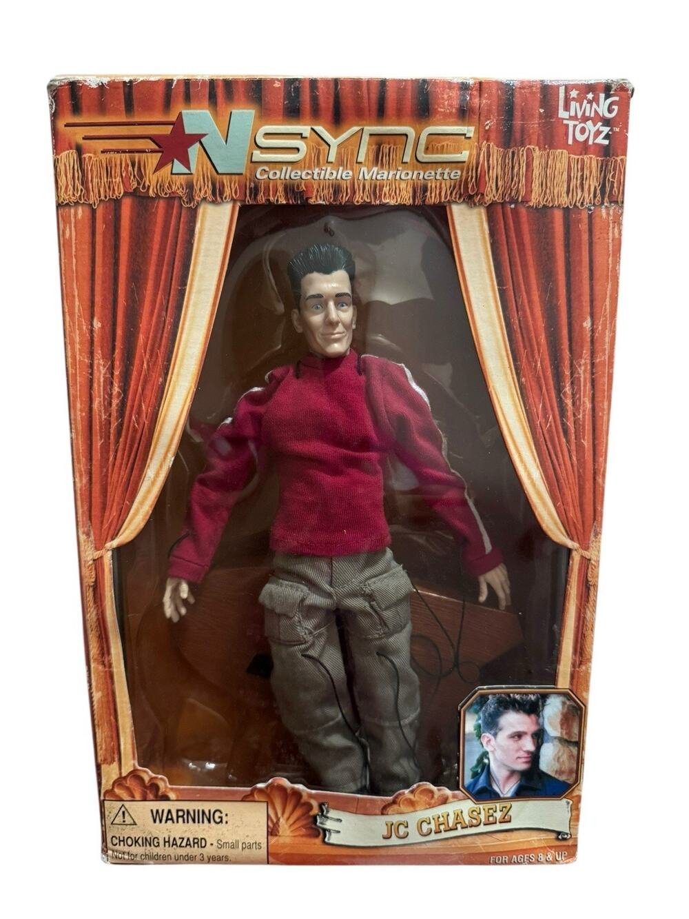 NSYNC JC Chasez Doll Collectible Marionette Action Figure 2000 Vintage